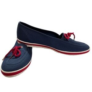 Grasshoppers by Keds Canvas Navy/Red Slip-on Flats Loafers 11M